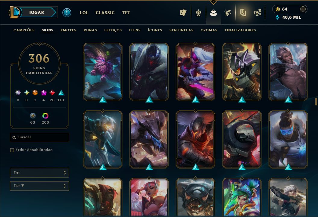 SKIN SETT FLORESCER ESPIRITUAL + [CONTA COM 300 SKINS HABILITADAS] + TROCA NICK