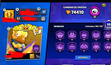 Conta de brawl Star muito upada