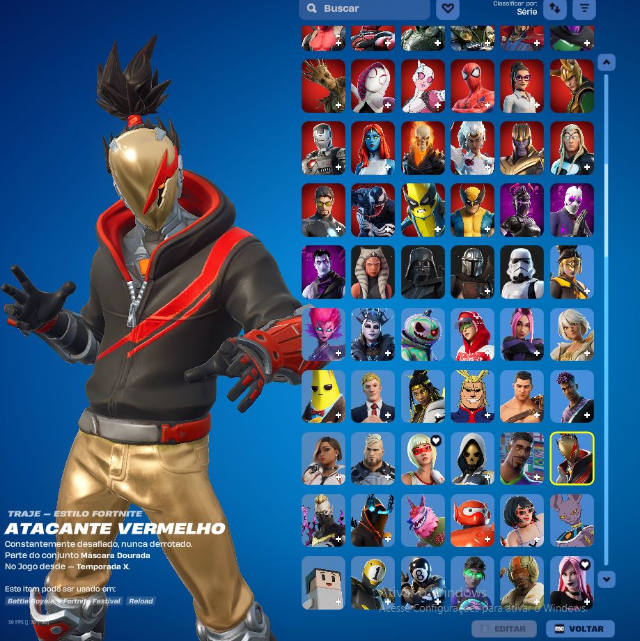 CONTA FORTNITE EXCLUSIVA | ITENS EXTREMAMENTE RAROS + STARTER PACKS ANTIGOS