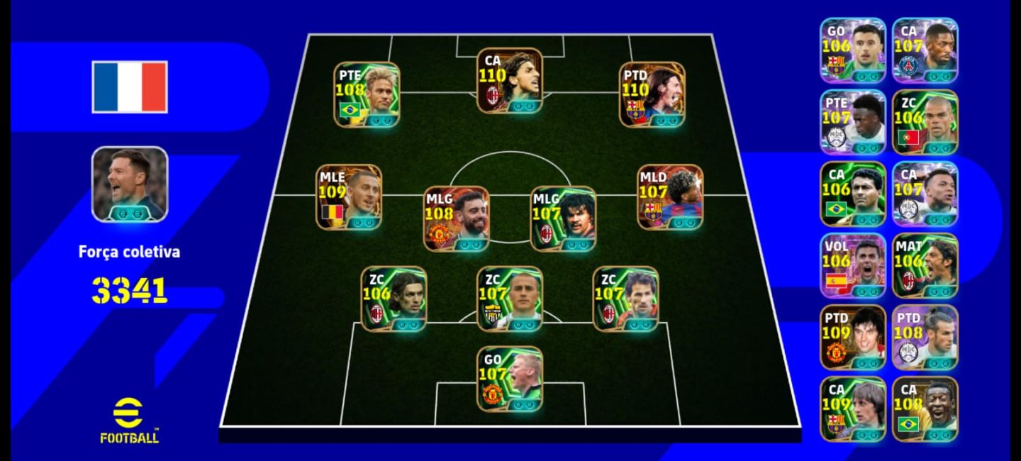CONTA EFOOTBALL 3341 DE FORÇA | SOMENTE KONAMI ID | NEYMAR NOVO