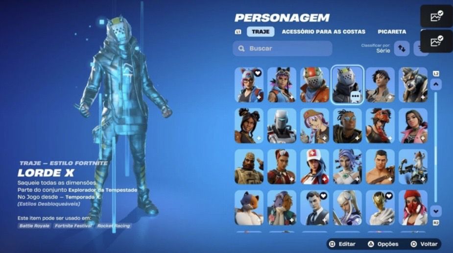 Conta fortnite mais de 210 skins