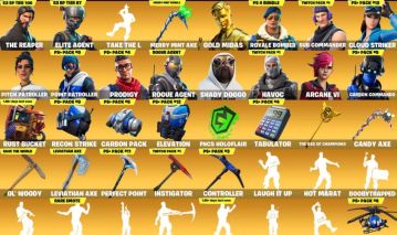 CONTA DE FORTNITE MUITO RARA ! COM BOMBARDEIRO ROYAL , MINTY, LEVITA E BUNDLES.