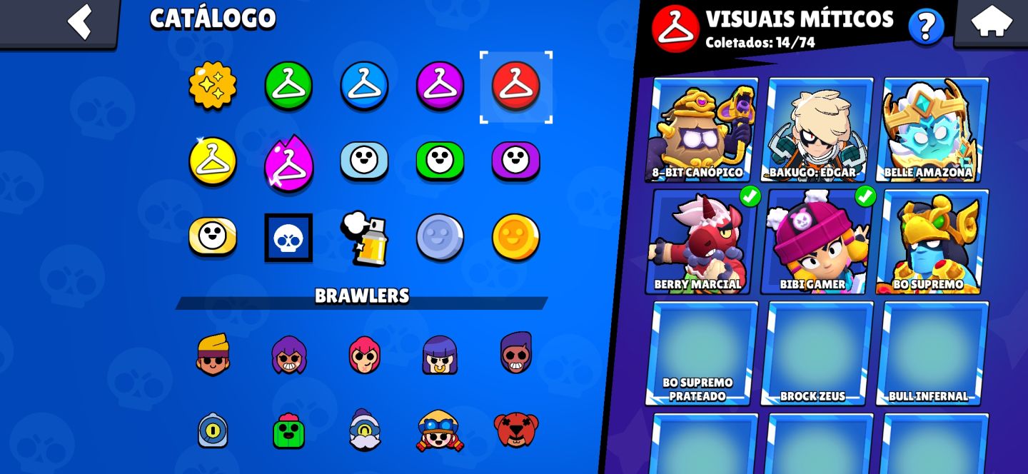 Conta Brawl Stars - CONTA DE 2019 COM SKINS RARAS