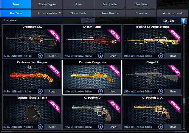 POINT BLANK (SEGUNDO TENENTE 1) (COM ITENS DE CASH) (ENTREGA AUTOMATICA)