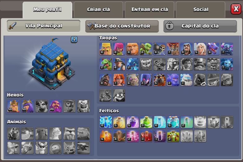 CONTA CLASH OF CLANS TOP À VENDA | CONTA FORTE + PRONTA PARA JOGAR