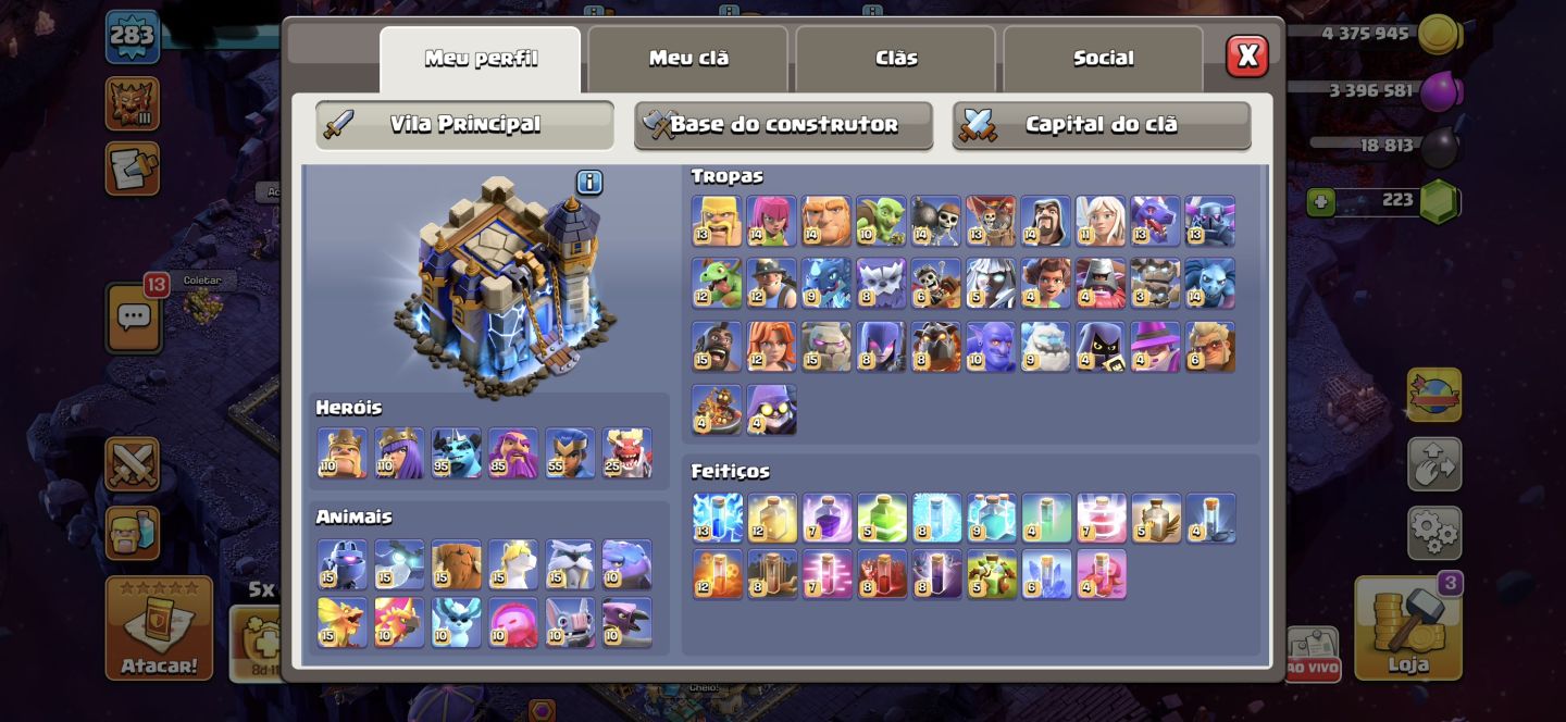 Conta full cv 18 , com muito recurso guardado