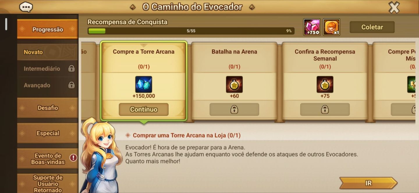 Conta Global starter com LD - Shan + 112 ms - Eventos para fechar