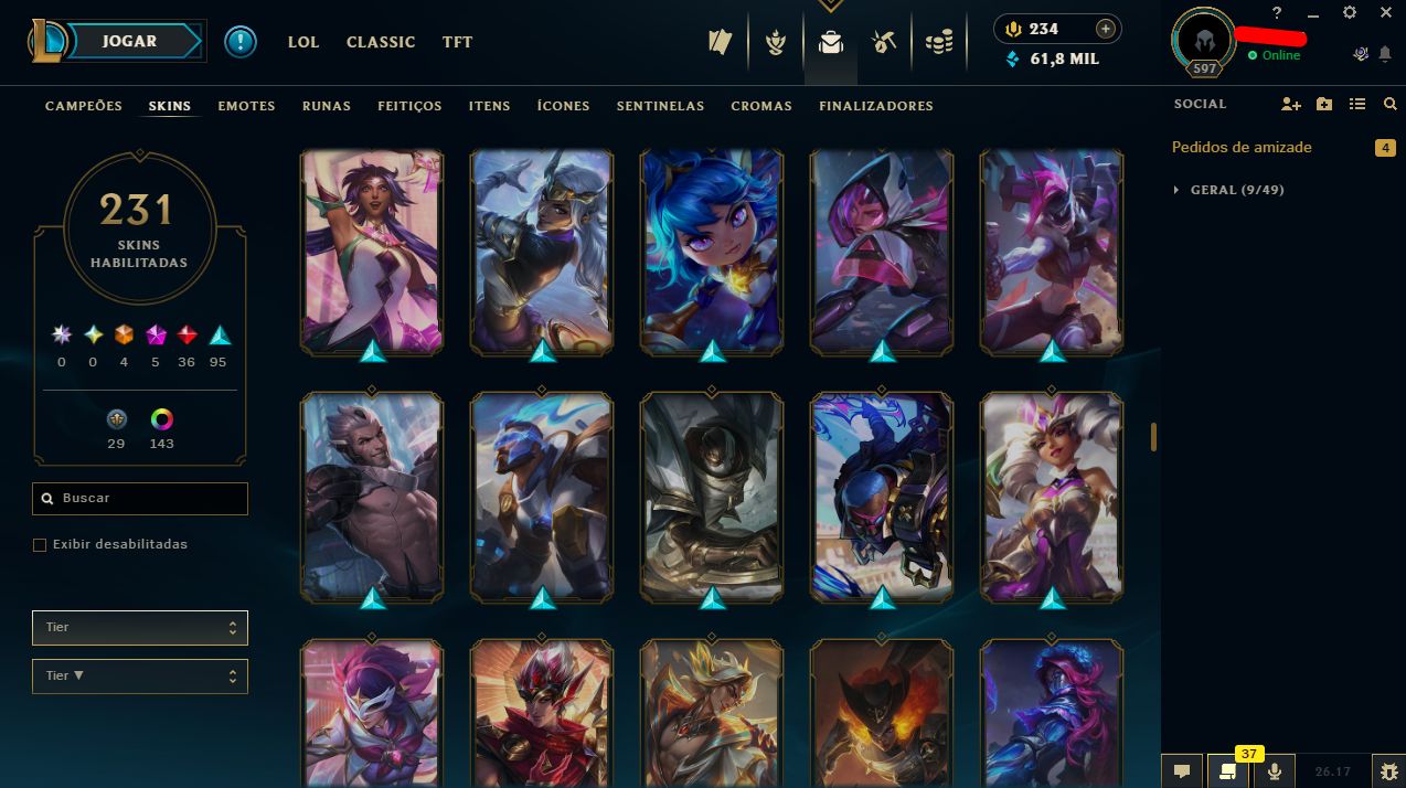 Conta de Lol/Valorant/Full Acesso / Bundle Champions 26 / Entrega Rápida