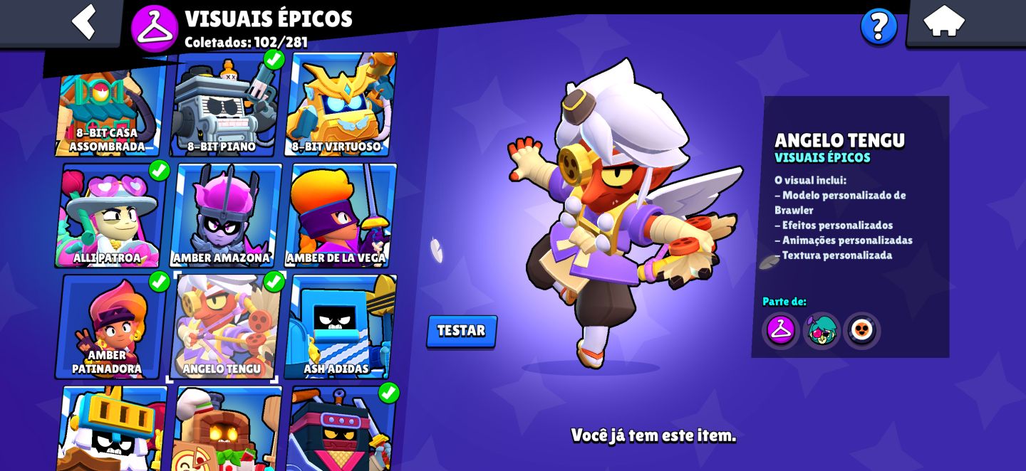 CONTA INCRÍVEL DE 72.7K DE TROFÉUS, 313 SKINS E TODOS OS BRAWLERS!