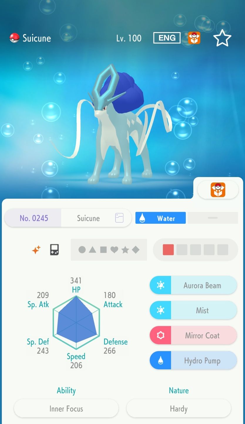 LIVING DEX SHINY POKÉMON CRYSTAL POKÉMON HOME