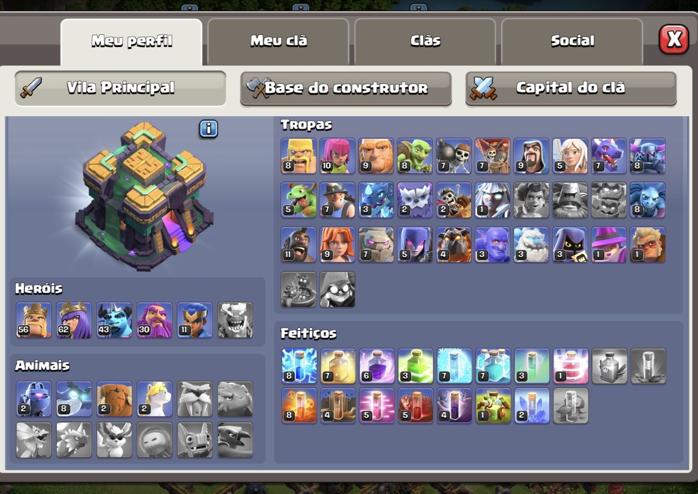 Conta Clash of clans cv14