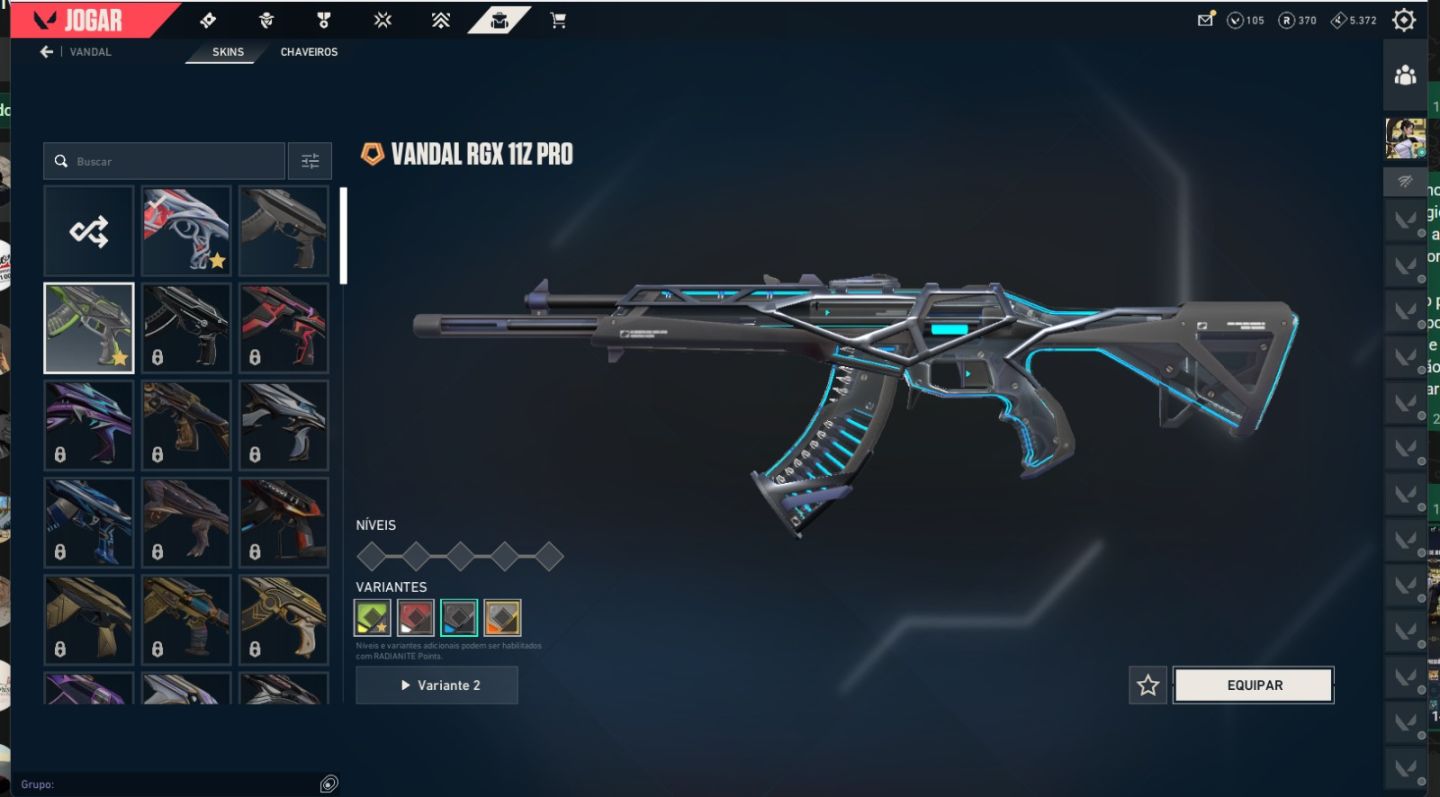 CONTA VALORANT À VENDA | PLATINA 3 | RGX + GAIA + KARAMBIT SUBLIME