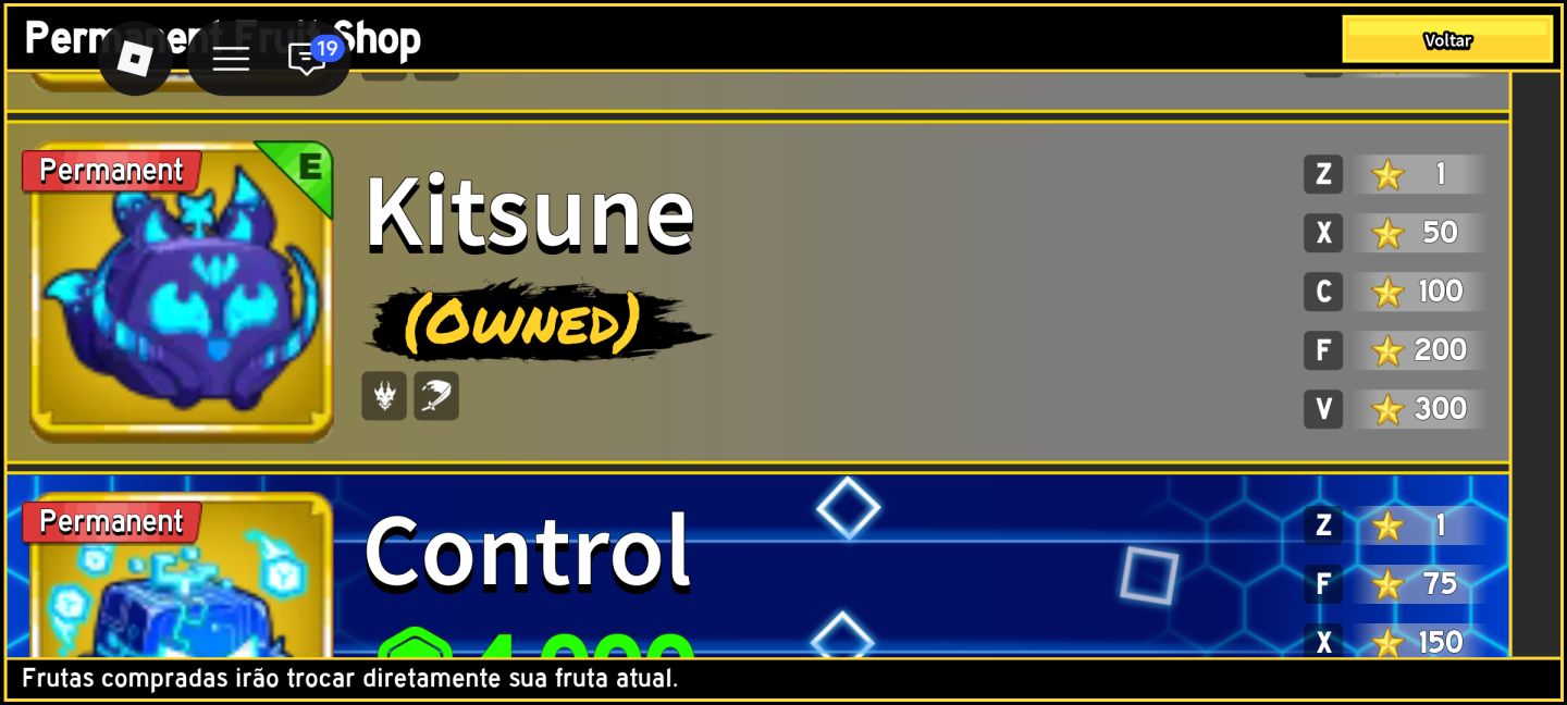Conta de blox fruits full v4 kitsune perm e mais