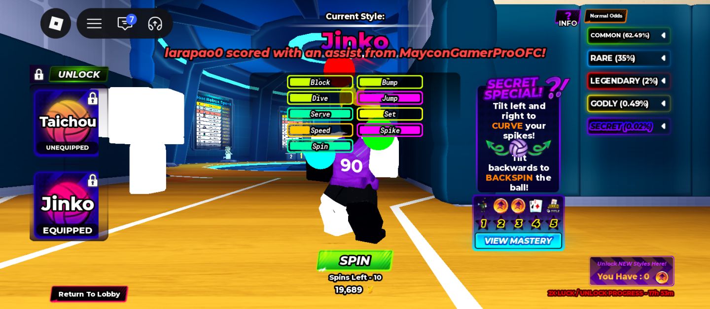 CONTA DE HAIKYUU LEGENDS (VOLLEYBALL LEGENDS) BRABA COM ESTILOS TOP META!