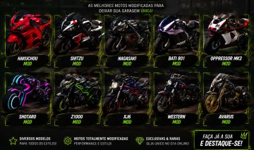 Deixe sua garagem muito mais completa com motos modificadas no GTA 5 Online!