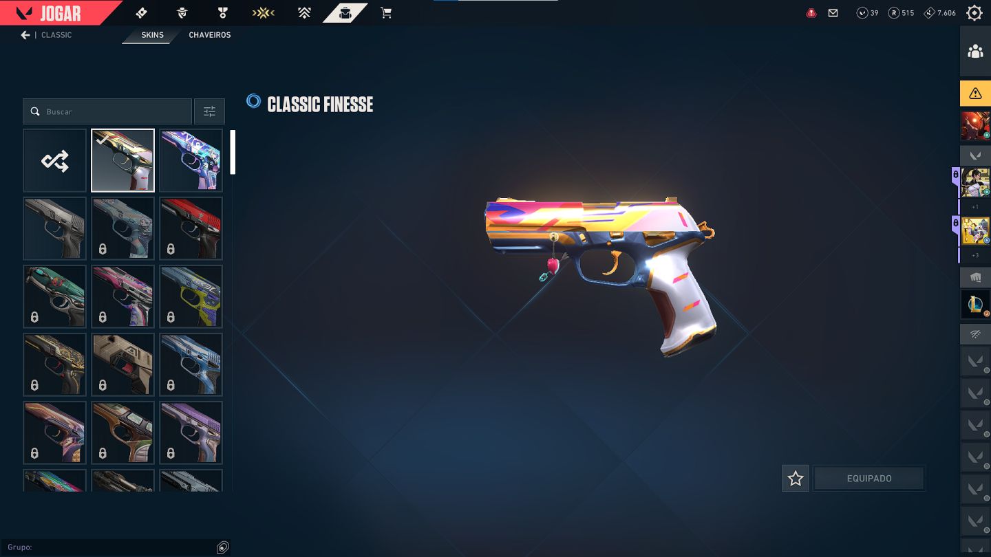Conta VALORANT com 17 skins, vendendo pois não jogo mais e preciso de dinheiro