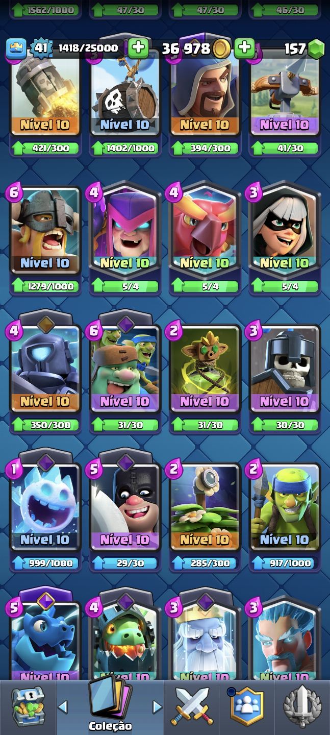 Conta de Clash Royale com 8597 troféus CONTA ANTIGA!!