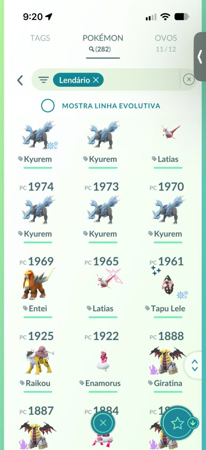 Conta de Pokemon muitos raros level 66