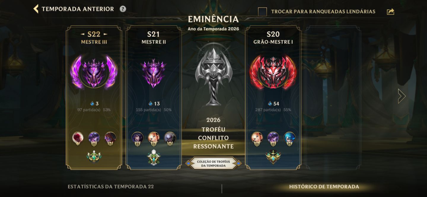 Conta wild rift focada em sup/mid