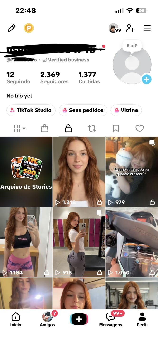 CONTA DO TIK TOK COM +2.000 SEGUIDORES BRASILEIROS REAIS | TIK TOK SHOP
