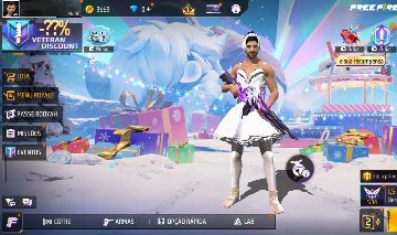 CONTA FREE FIRE ANTIGA E COM SKINS BOAS