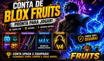 Conta de blox fruts level máximo + espadas raras fruta saadhow no inventário