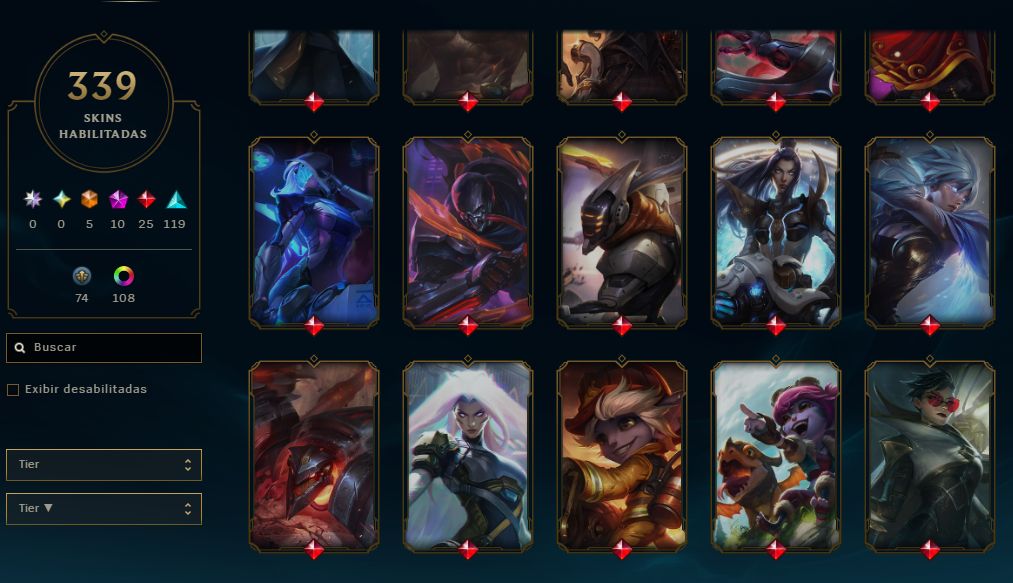 CONTA LVL 538 - DIAMANTE - TOP 20 KALISTA BR - 136 EM - 4612 EL