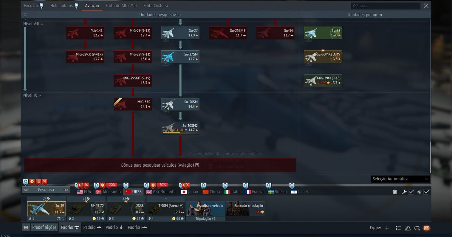 Vende-se conta war thunder nv 100 pronta para uso