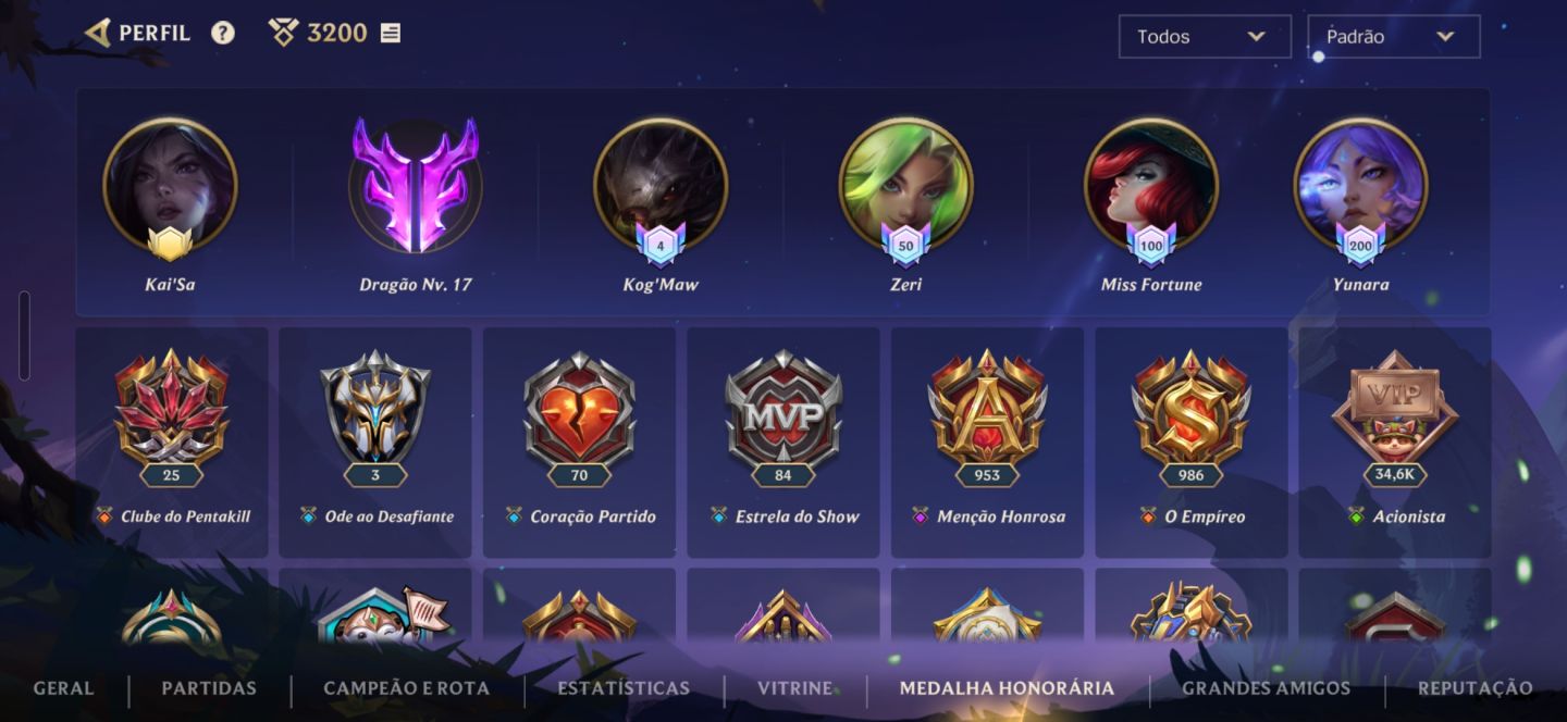 Conta wildrift mono adc, 1x monarca, 3x desafiante e com várias skins