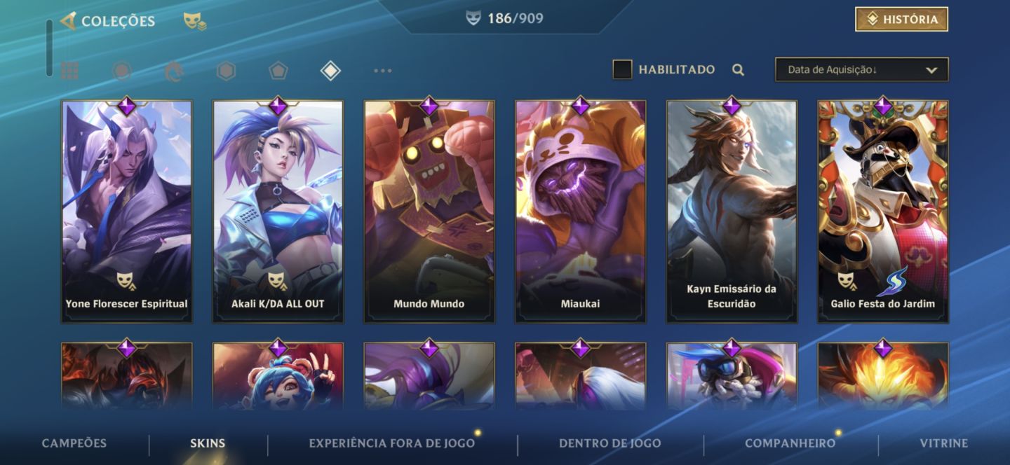 Conta GM todas Skins riven, muitas lendárias e muitas limitadas