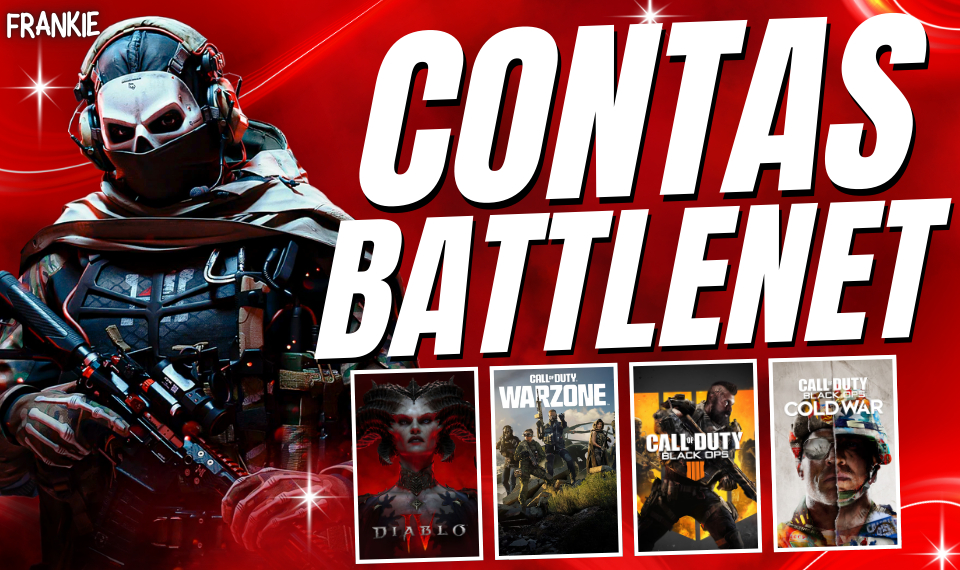 [MENOR PREÇO] CONTAS BATTLE NET + COD WARZONE + DIABLO 4 + COLD WAR + BLACK 6