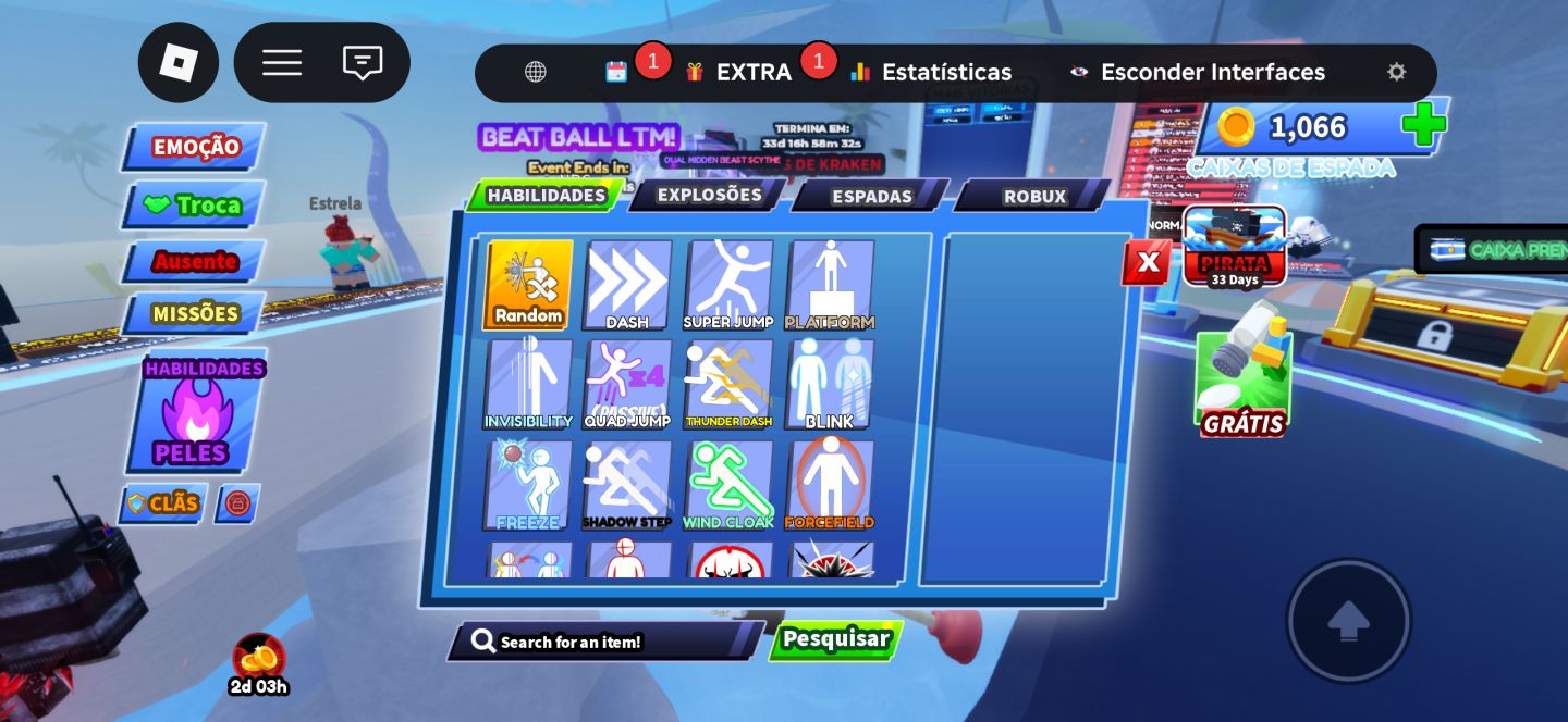Conta do Roblox, Muitas skins, Muito boa no Blox fruits..