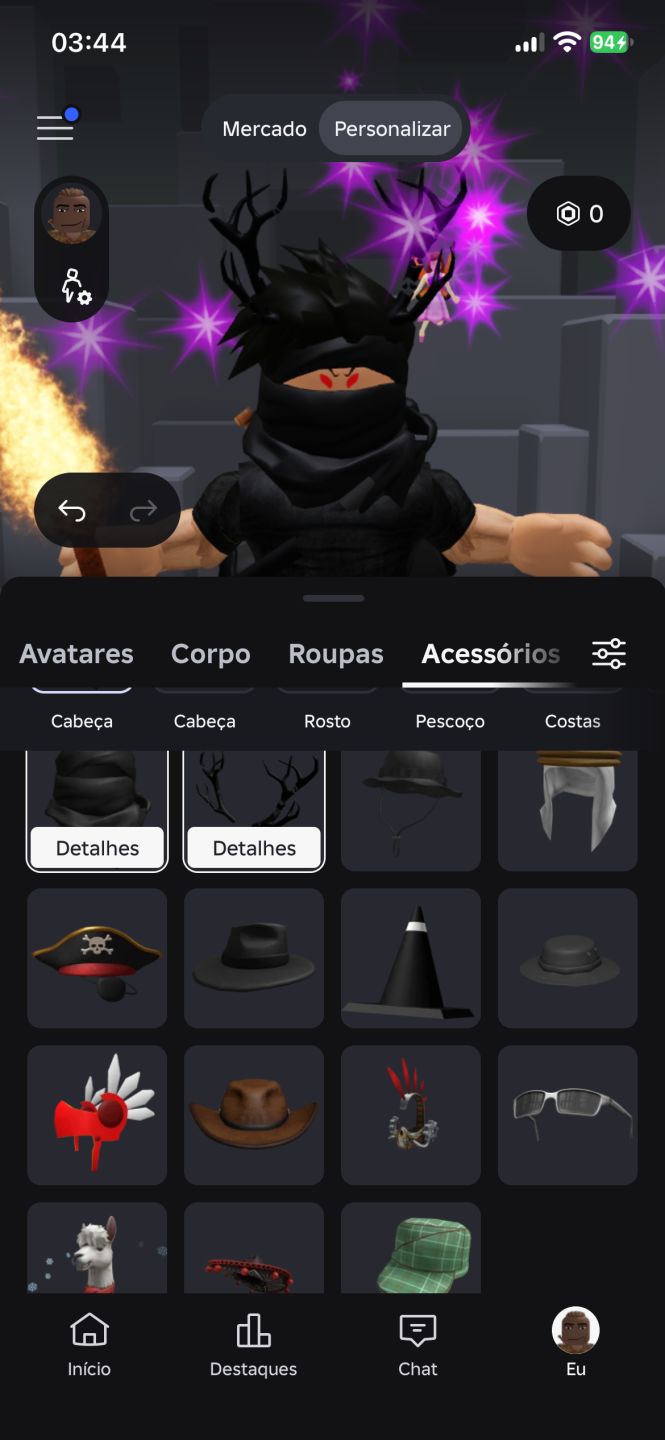 Conta de roblox