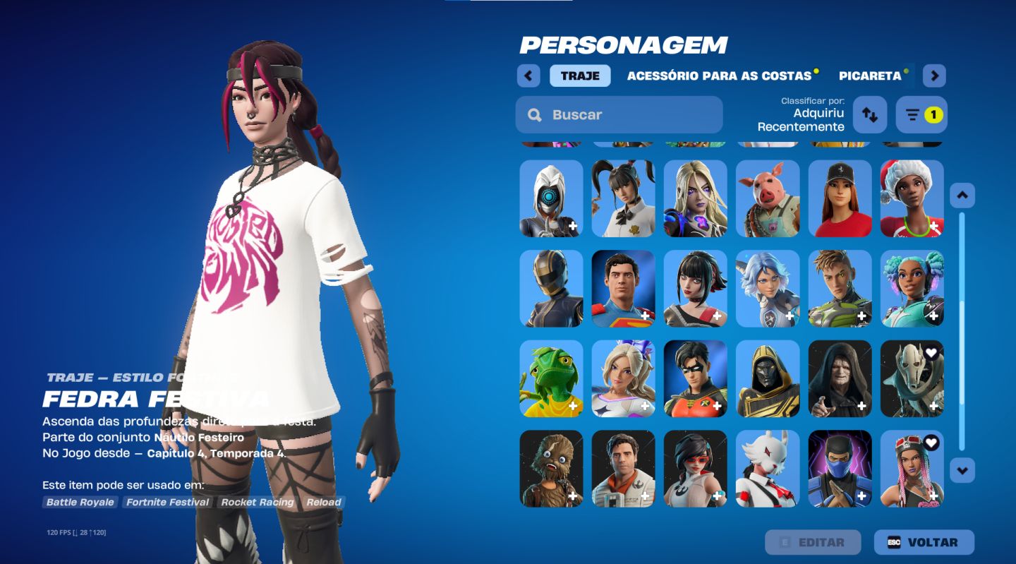 Conta de FORTNITE - 100% ACESSO SEU. Passo e-mail e senha da epic games!