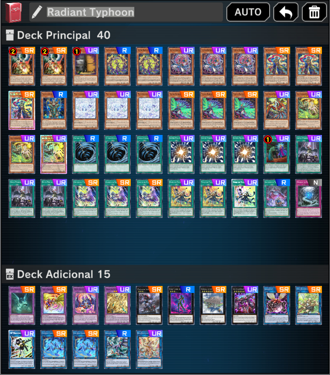 Master Duel Conta Deck Radiant Typhoon Meta S-51 (Entrega Automática)