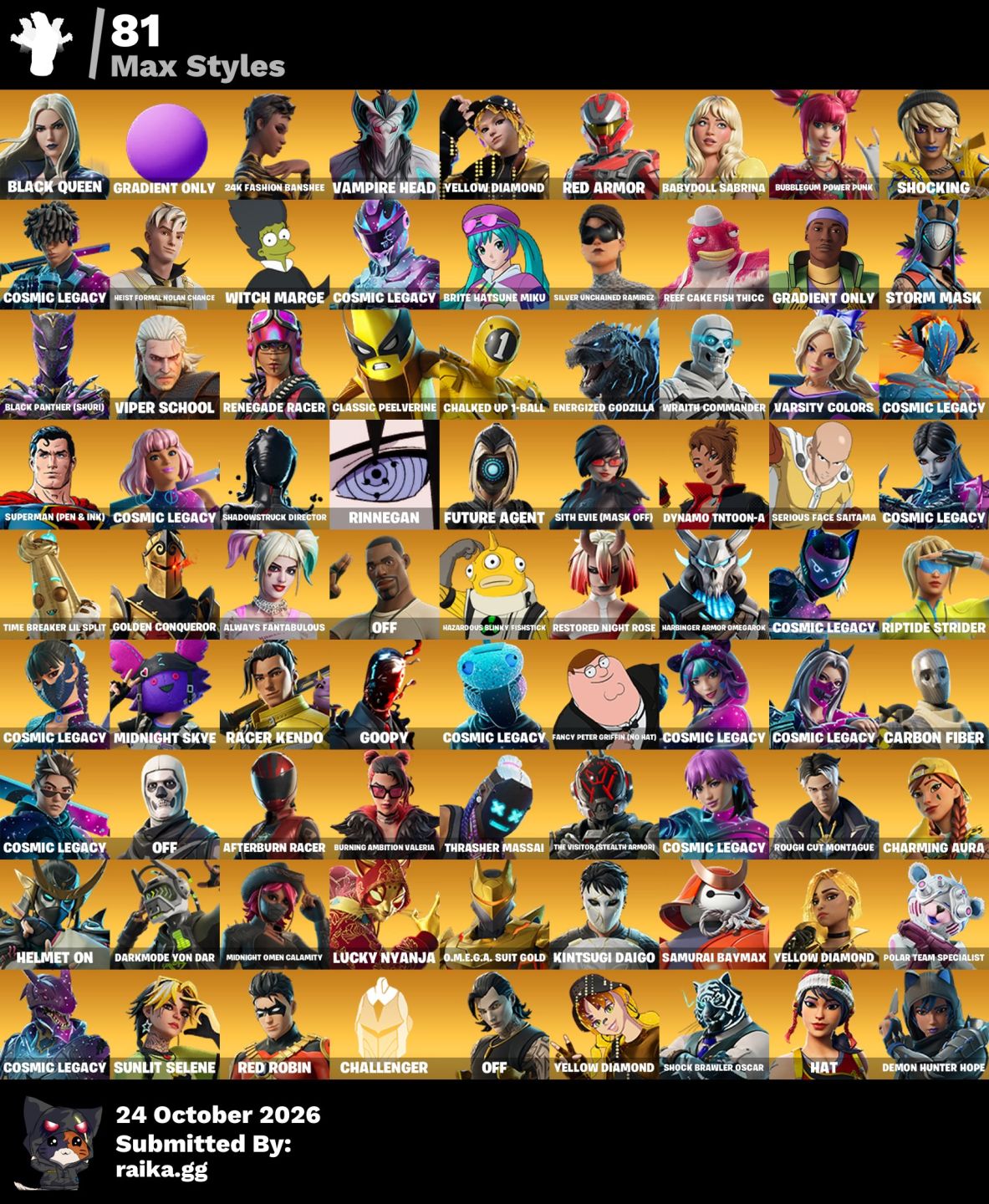 CONTA FORTNITE BARATA TRYHARD SABRINA CARPENTER/ ICE SPICE/ KIM CARDASHIAN