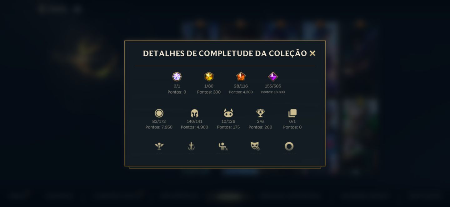 CONTA WILD RIFT - 279 SKIN NVL:203 (Primeiros passes) RARA