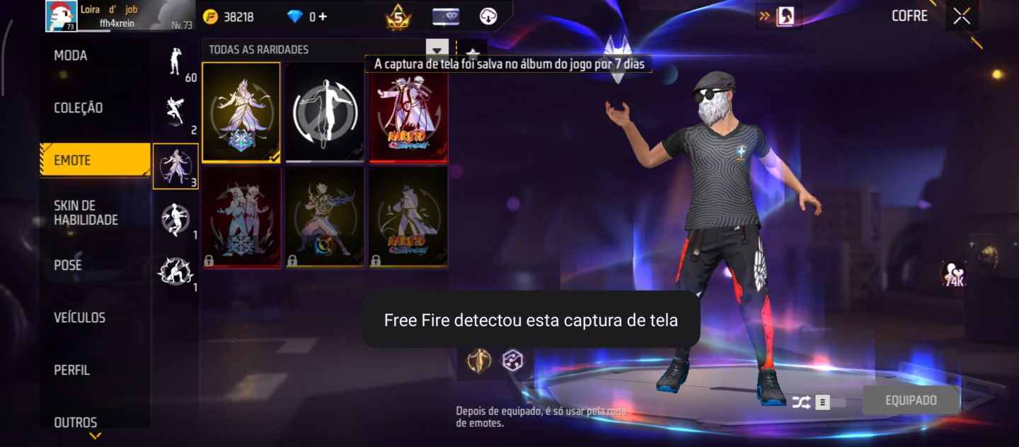 CONTA FULL DE FF (PASSES ANTIGOS)