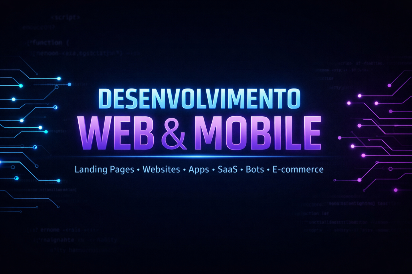 Sites, Landing Pages e SaaS Full Stack Dev