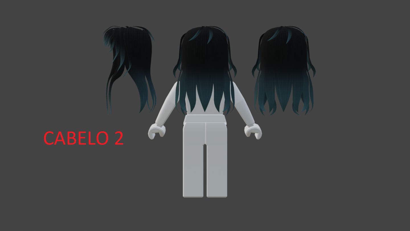 CABELOS 3D FEITOS NO BLENDER PARA SEU JOGO ROBLOX