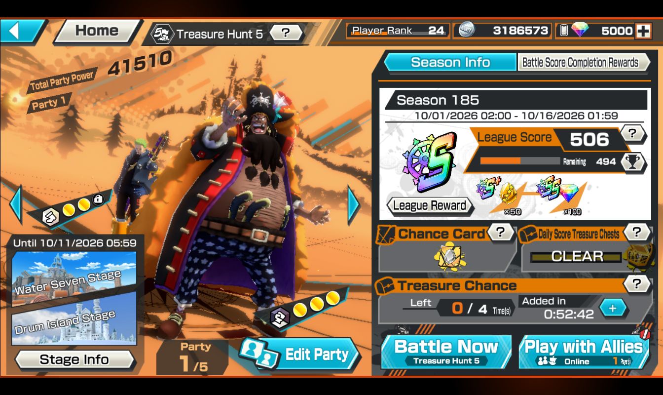 OPBR | BARBA NEGRA EX V2 LV100 + ROGER EX | 5K+ RD | ZORO 80 | SOLO INTACTO