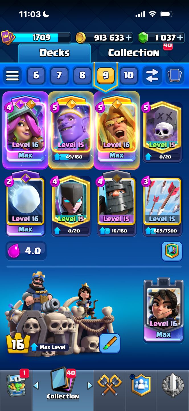 CONTA DE CLASH ROYALE MUITO GEMADA