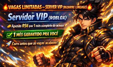 1 MÊS DE VIP BIZARRE LINEAGE ROBLOX - Leia a descrição antes de comprar