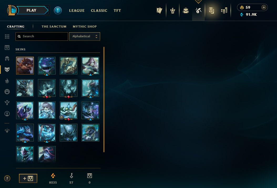 Conta Lol Esmeralda 141 Skins Lv 206