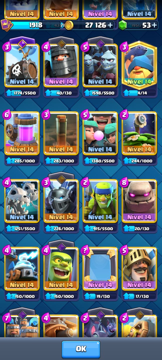 Conta de Clash Royale com 13k