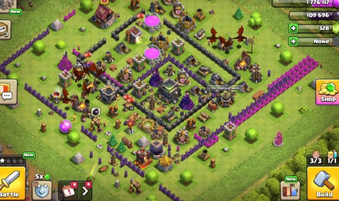 CONTA CLASH OF CLANS | 328 GEMAS | 3 CONSTRUTORES