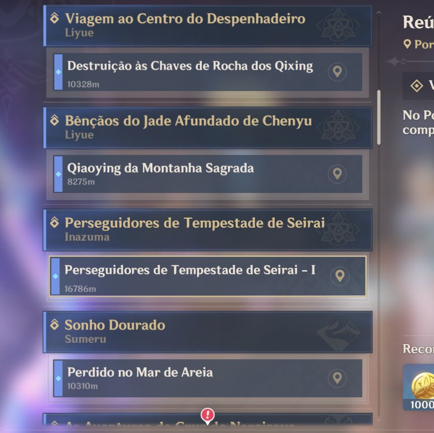Conta genshin Sandrone C2R1, Zibai C2R1 e Yae miko C1 e varios t5