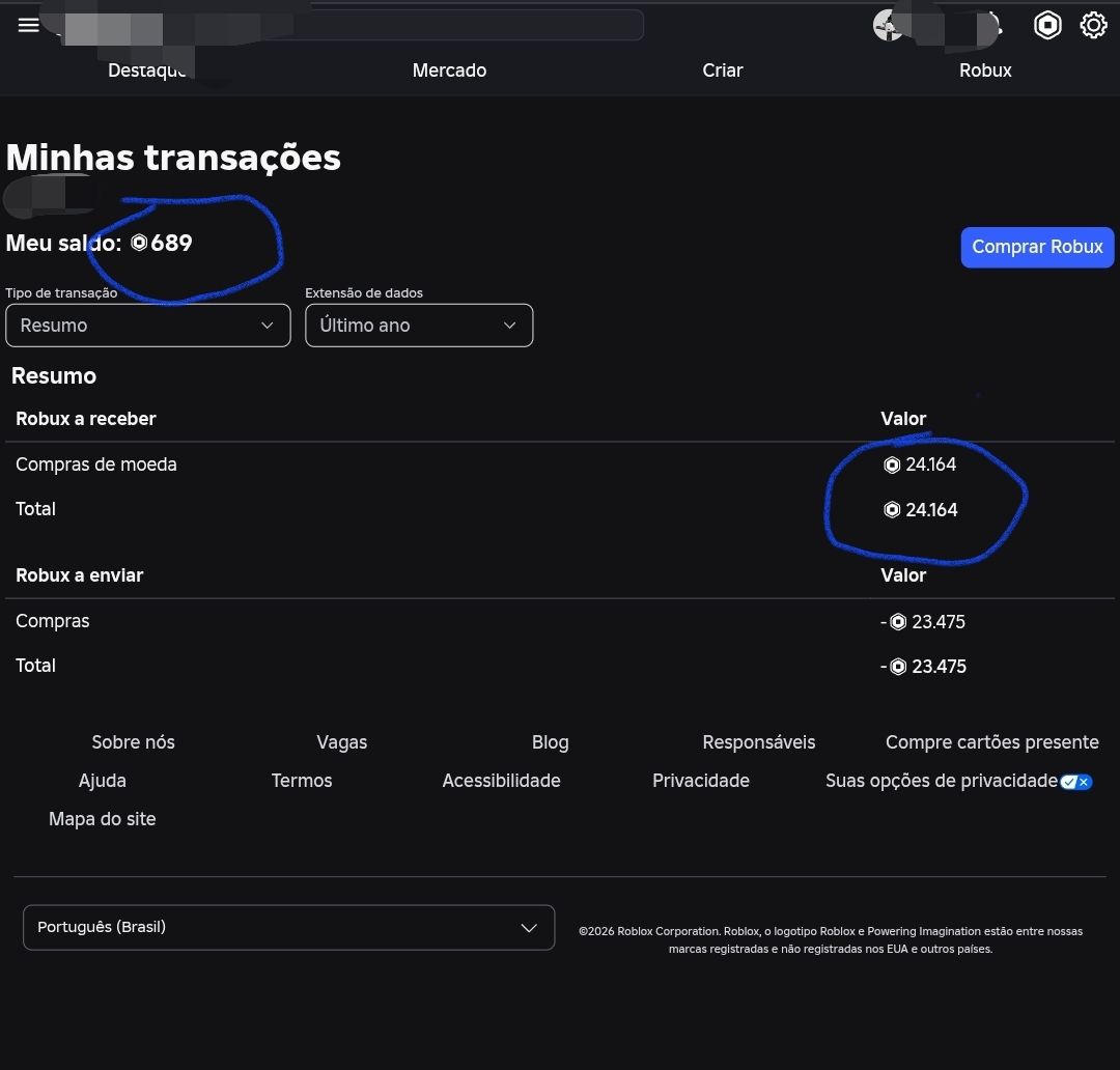CONTA DE ROBLOX COM MAIS DE 25K DE ROBUX GASTOS/TEM ITENS MM2! E 700 ROBUX SALDO