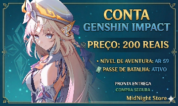CONTA GENSHIN IMPACT - AR 59 | PASSE ATIVO