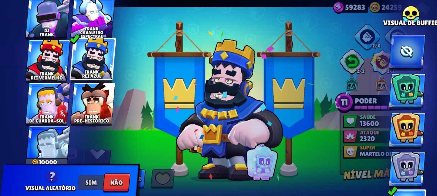 CONTA DE BRAWL STARS ANTIGA E MUITO GEMADA
